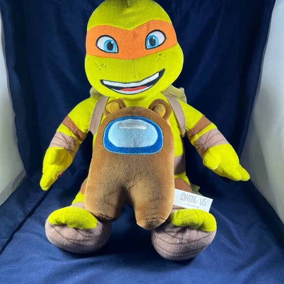Among Us Other - Among Us Plush Brown Bear + Teenage Mutant Ninja Turtle Plush